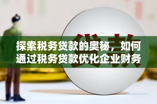 七堵探索税务贷款的奥秘，如何通过税务贷款优化企业财务