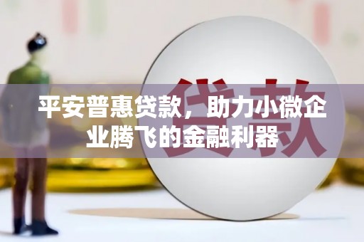 七堵平安普惠贷款，助力小微企业腾飞的金融利器
