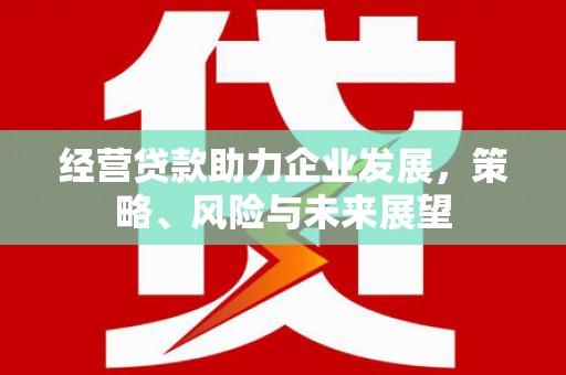 七堵经营贷款助力企业发展，策略、风险与未来展望