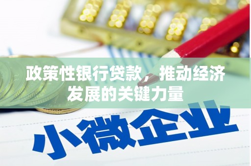 七堵政策性银行贷款，推动经济发展的关键力量