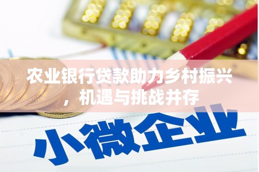七堵农业银行贷款助力乡村振兴，机遇与挑战并存